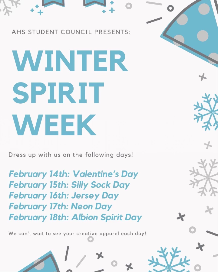 winter spirit week poster