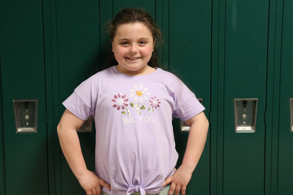 third-grader Gianna Hyde