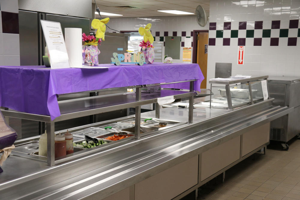 elementary school lunch counter