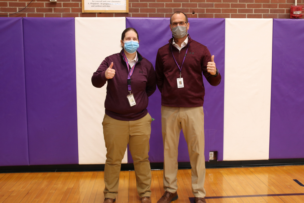 Ms. K and Mr. Pritchard as twins