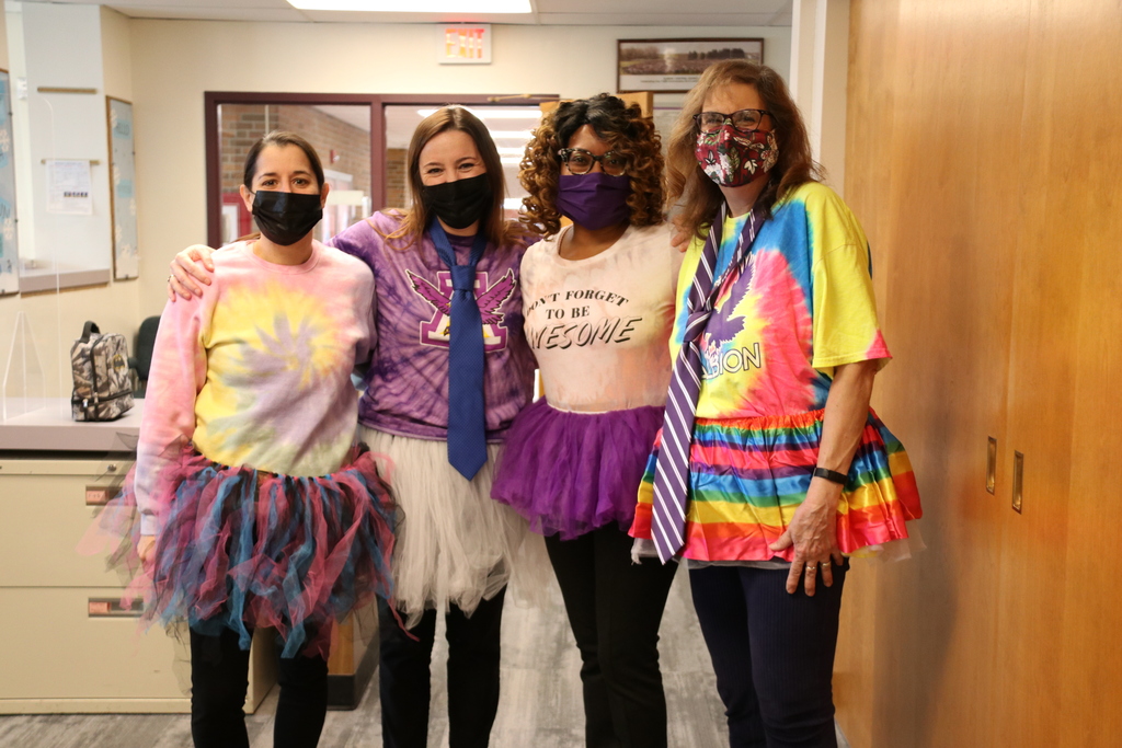 staff dressed up for 2-2-22 day