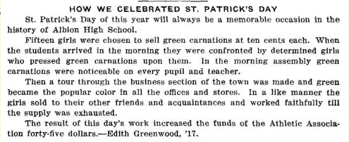 excerpt from the 1915 yearbook
