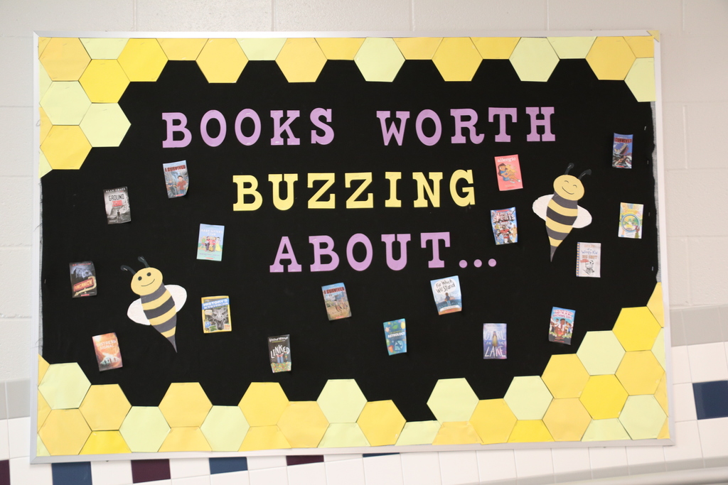 bulletin board with bees