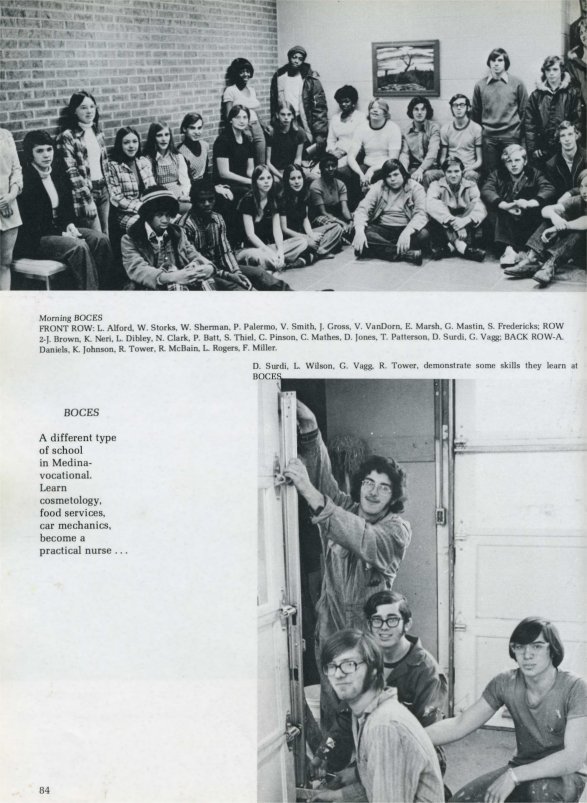 yearbook photo of 1975 BOCES students