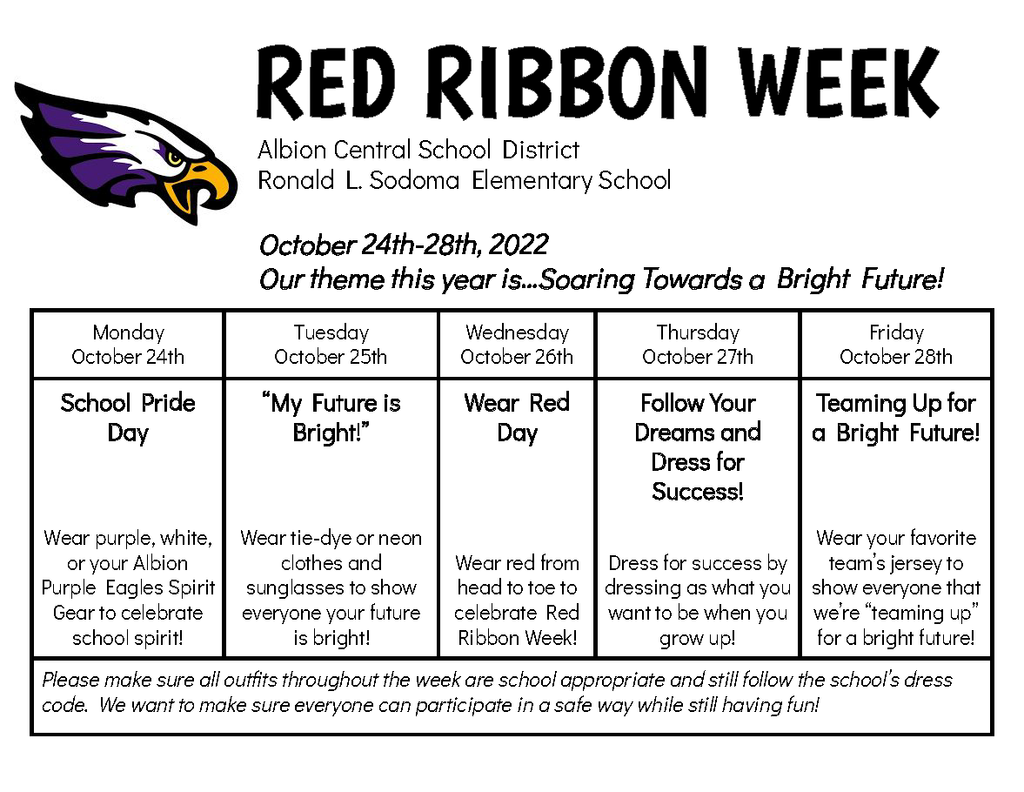 red ribbon week graphic