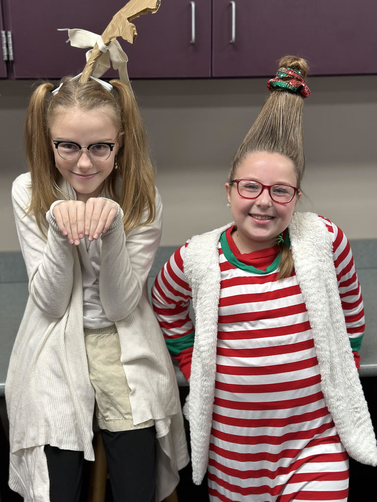 two students dressed a who's