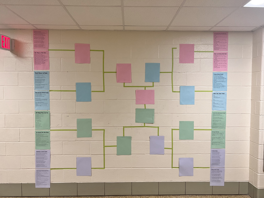 poetry bracket on the wall