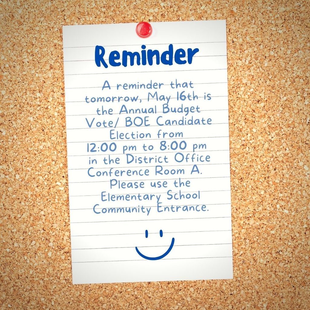 budget vote reminder budget vote is may 16
